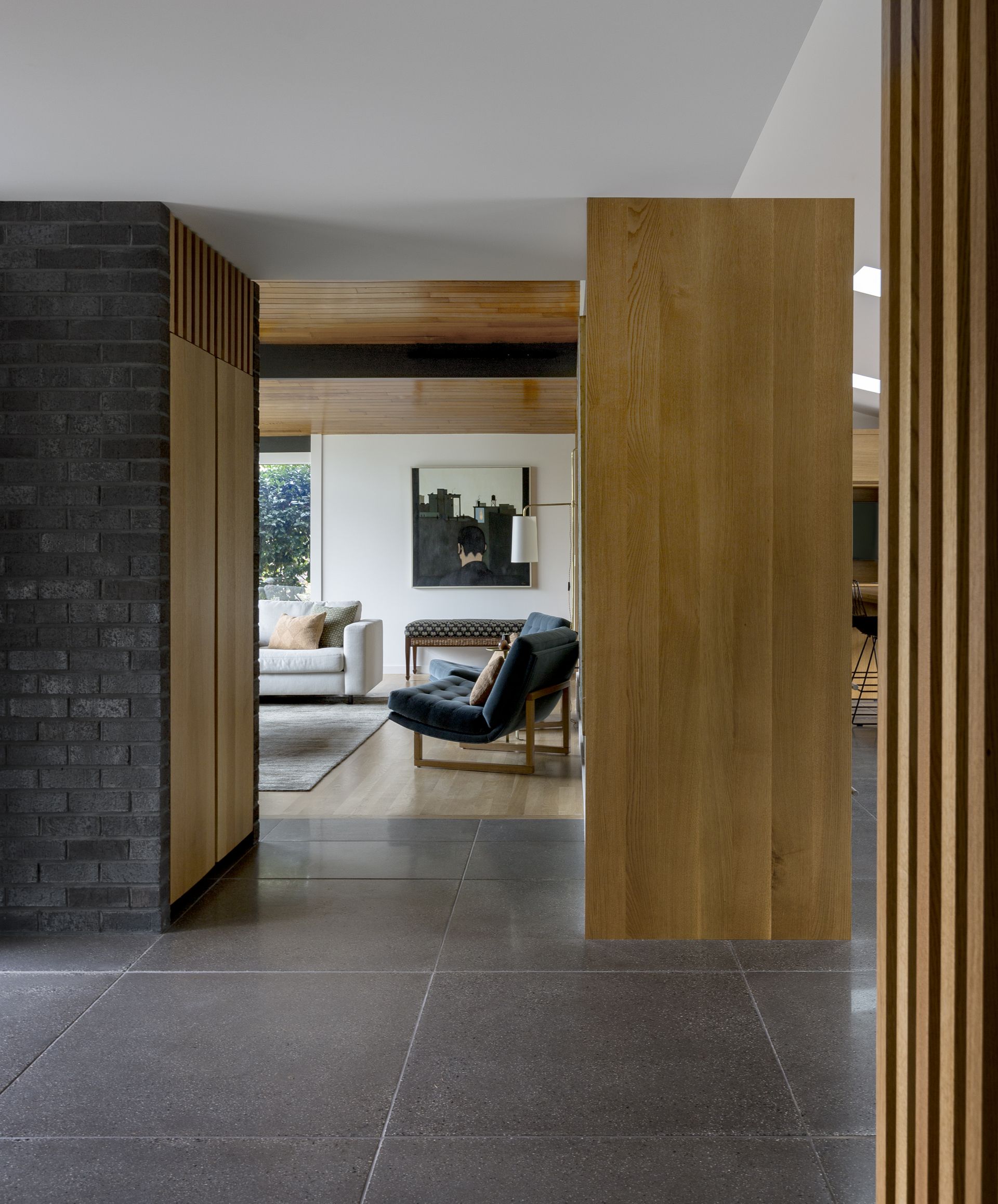 mid-century home living room