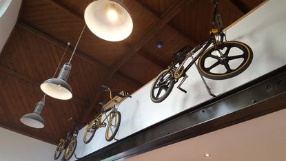 Bike storage ideas: wall mounted hooks