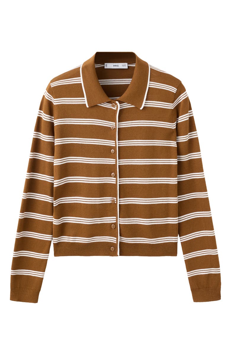 Stripe Collared Cardigan
