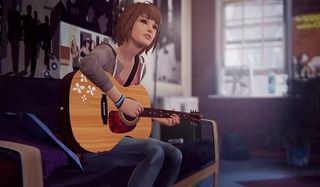 Girl playing a guitar in Life is Strange