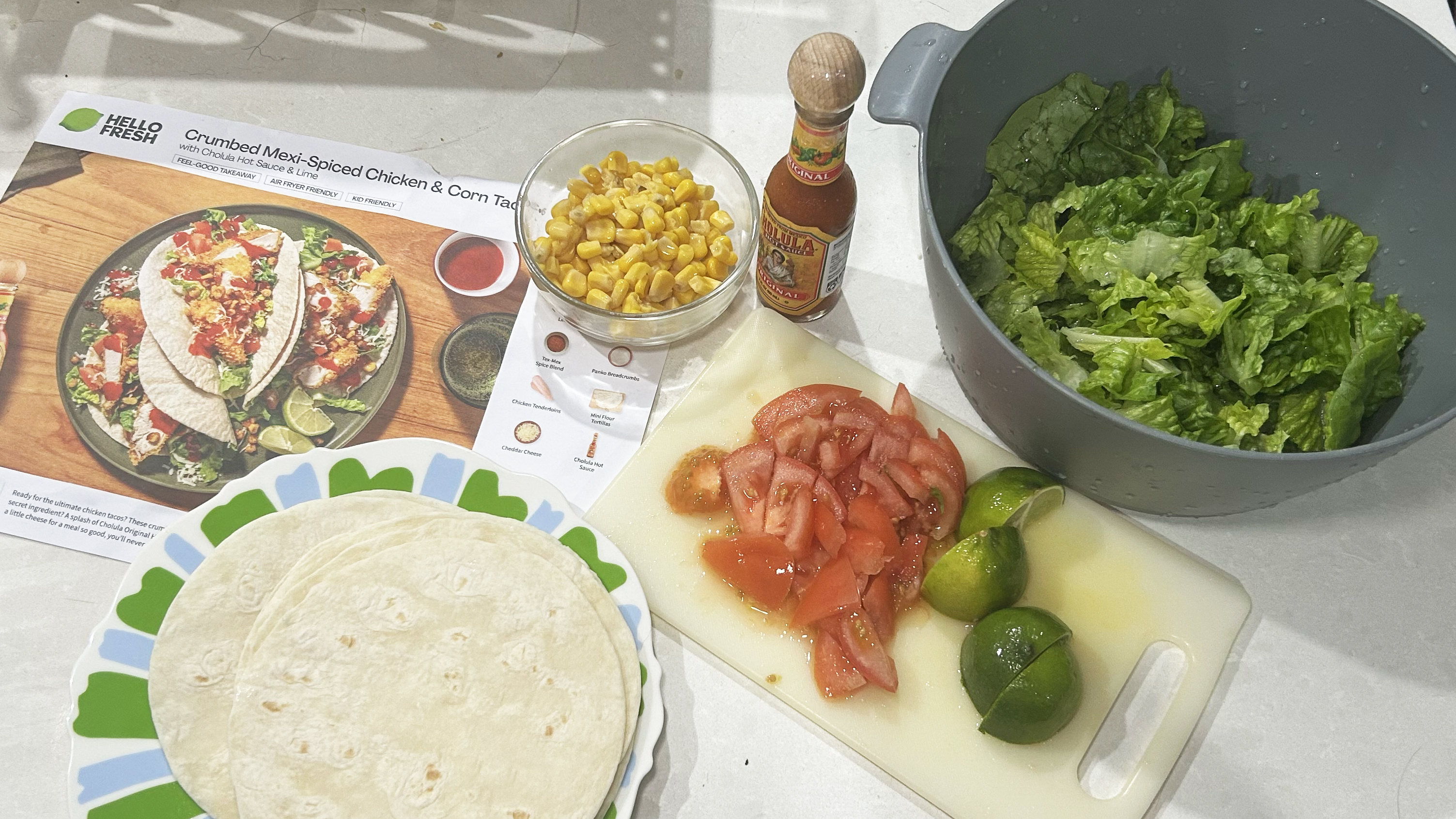HelloFresh meal preparation