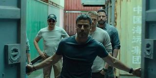 Ben Affleck, Charlie Hunnam, Oscar Issac and Pedro Pascal in Triple Frontier