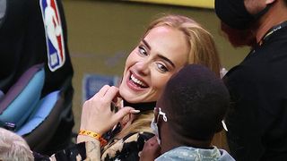 phoenix, arizona july 17 singer adele smiles with rich paul during the second half in game five of the nba finals between the milwaukee bucks and the phoenix suns at footprint center on july 17, 2021 in phoenix, arizona note to user user expressly acknowledges and agrees that, by downloading and or using this photograph, user is consenting to the terms and conditions of the getty images license agreement photo by ronald martinezgetty images