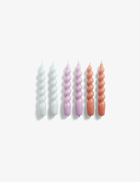 Hay Spiral candles set of six