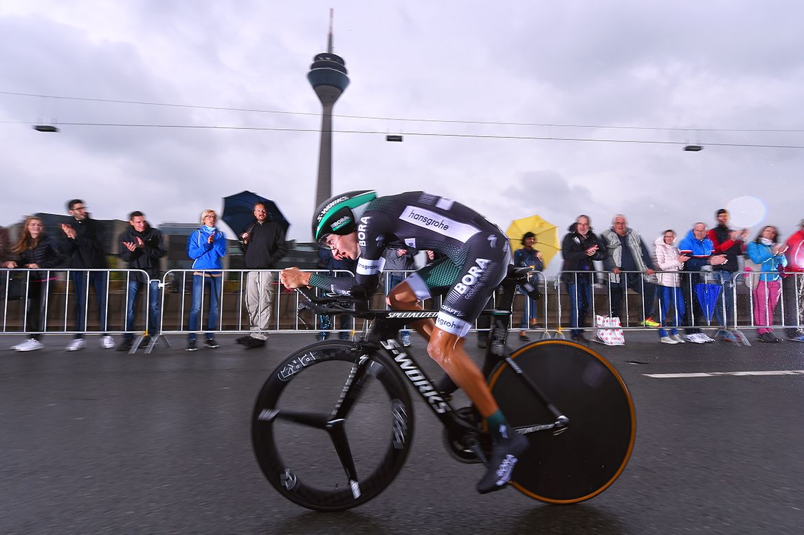 Emanuel Buchmann racing the stage 1 of the Tour de France