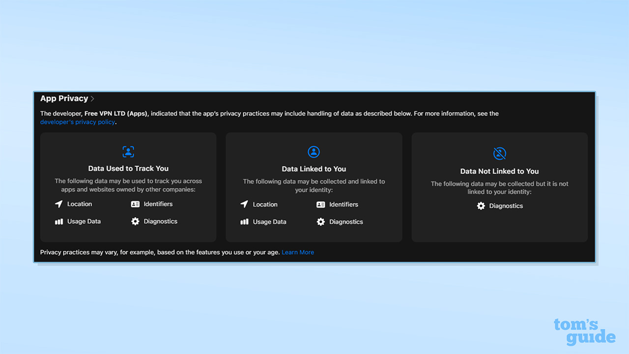 Screenshot of Free VPN - Fast &amp;amp; Secure Proxy Apple App Store info