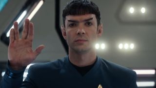 Ethan Peck as Spock in Star Trek: Strange New Worlds