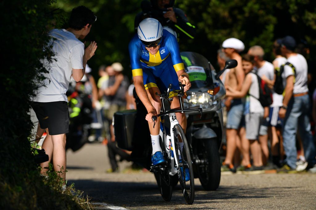 Tobias Ludvigsson (Groupama-FDJ) out on course
