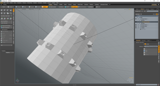 The new Procedural stack within MODO 10.1 allows any element of a procedural mesh to be potentially live