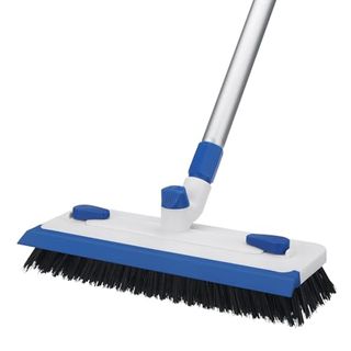 Qaestfy Floor Grout Scrub Brush With Squeegee