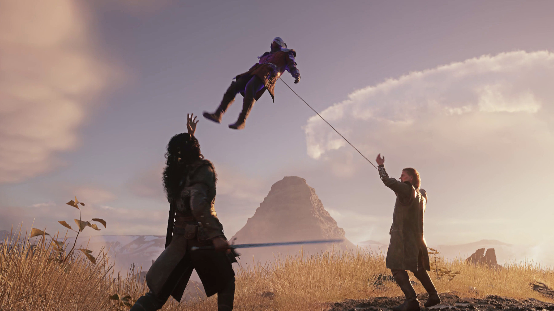 ryn and abram flinging a body up into the air