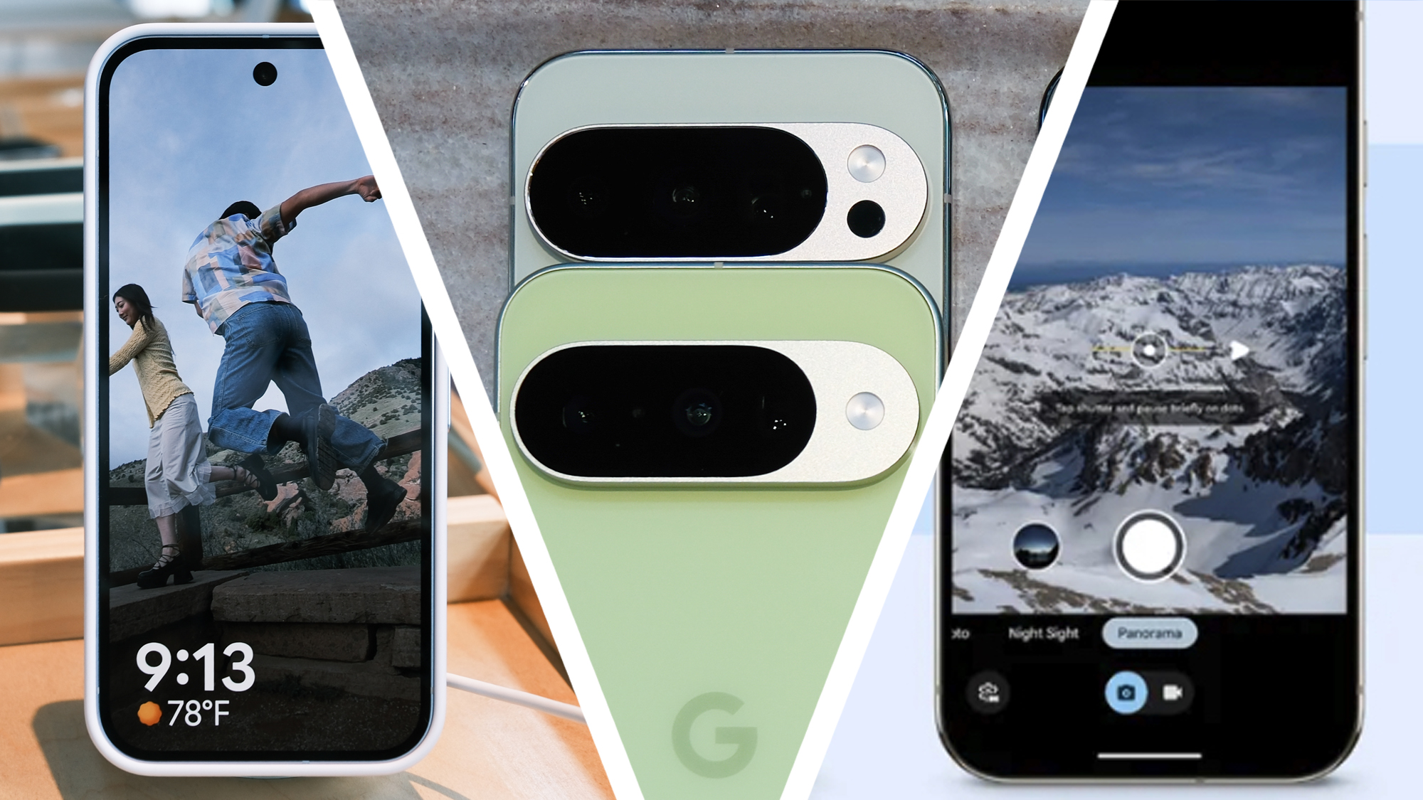 Four Android phones
