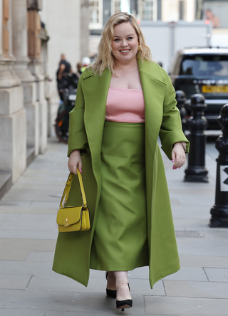 Nicola Coughlan attends Emilia Wickstead at Royal Academy of Arts during London Fashion Week September 2023 on September 18, 2023 in London, England