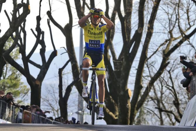 Alberto Contador (Tinkoff-Saxo) wins stage 5 of Tirreno-Adriatico