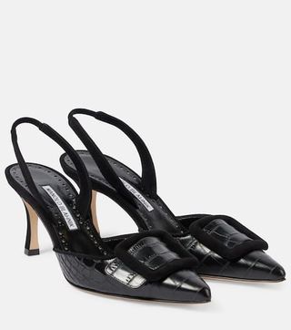 Maysli Leather Slingback Pumps