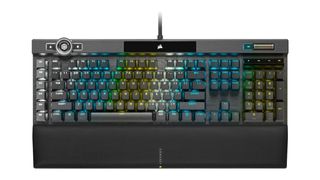 best gaming keyboard Corsair K100 RGB against a white background