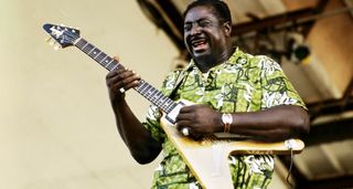 Albert King plays Newport Jazz Festival in 1970.