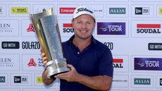 Richard Sterne with the Soudal Open trophy in Belgium