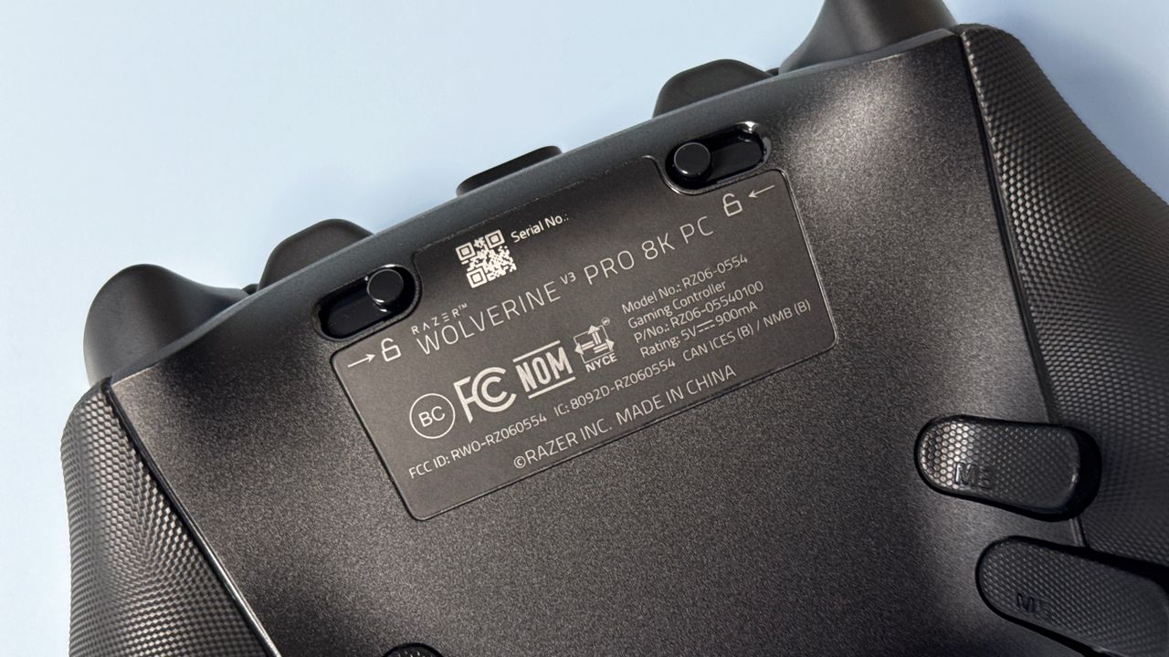 Razer Wolverine V3 Pro 8K Pro controller on a light blue background