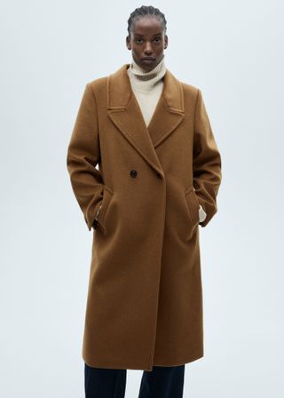 Long Structured Wool Coat - Women | Mango Usa