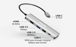 Plugable USBC-4IN1 USB Hub with 100w Power Delivery