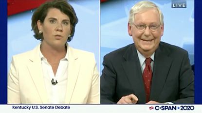 Mitch McConnell debates Amy McGrath