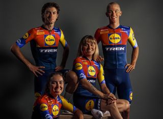 Lidl-Trek riders in 2025 kit