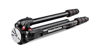 Image shows the collapsed Manfrotto 190 Go! tripod