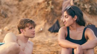 Ambika Mod and Leo Woodall as Emma and Dexter in Netflix's One Day