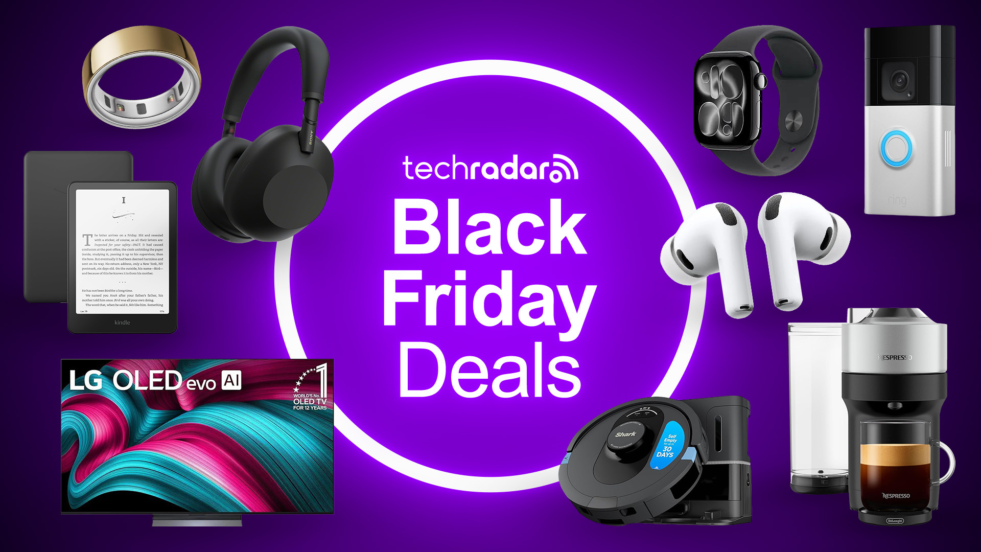 Collage of tech deals from this year&#039;s Black Friday sales