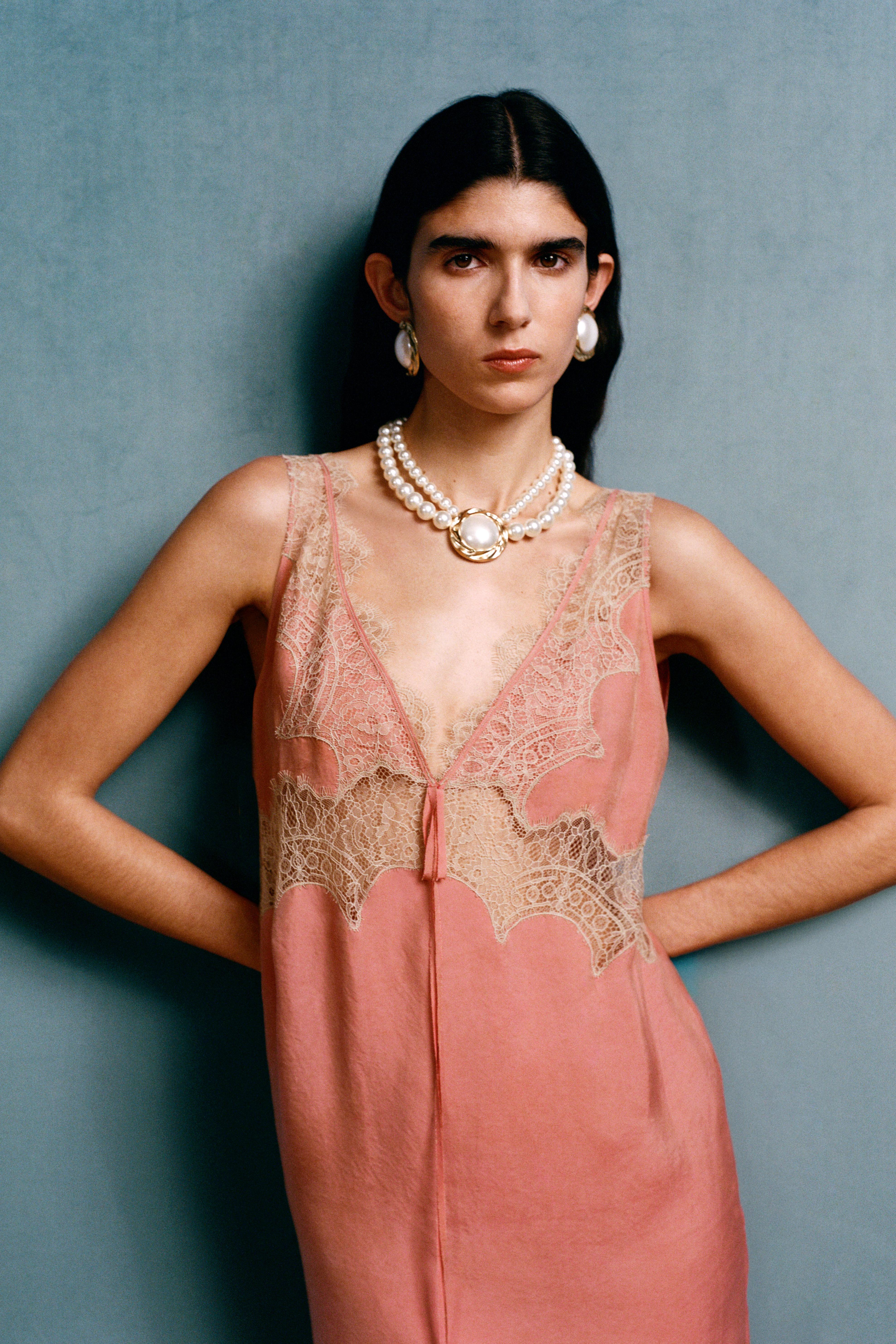 Willy Chavarria X Zara Double Faux Pearl Necklace