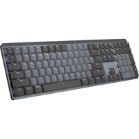 Logitech MX Mechanical keyboard (Tactile Quiet switches)
The quietest keyboard Logitech has ever made, this full-size MX Mechanical wireless keyboard features low-profile switches and a full number pad.