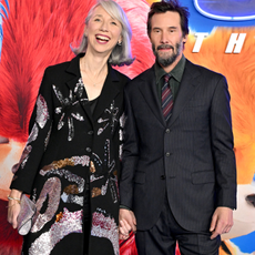 Alexandra Grant and Keanu Reeves attend the Los Angeles Premiere of Paramount's "Sonic the Hedgehog 3" at TCL Chinese Theatre on December 16, 2024 in Hollywood, California