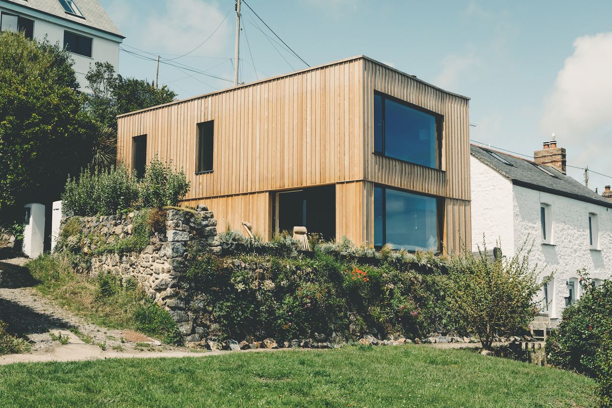 timber clad exterior of property