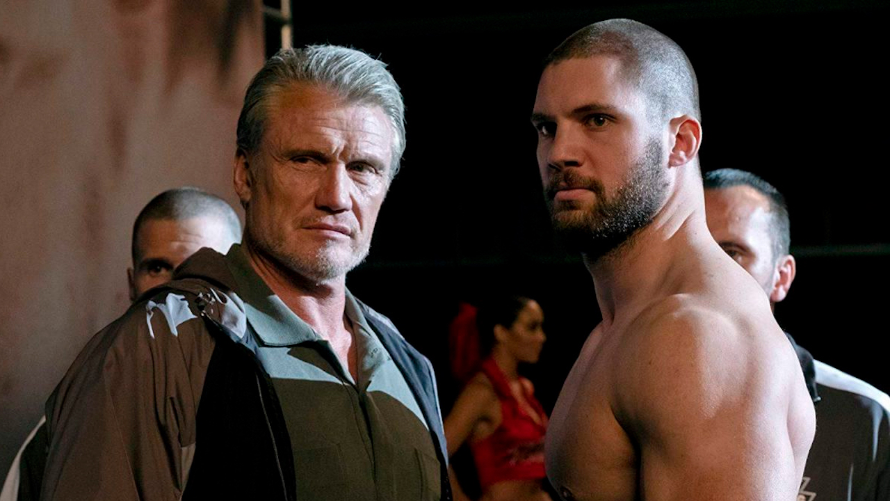 Dolph Lundgren and Florian Munteanu in Creed II