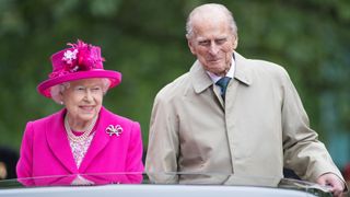 Queen Elizabeth II and Prince Philip, Duke of Edinburgh during "The Patron's Lunch" celebrations for The Queen's 90th birthday