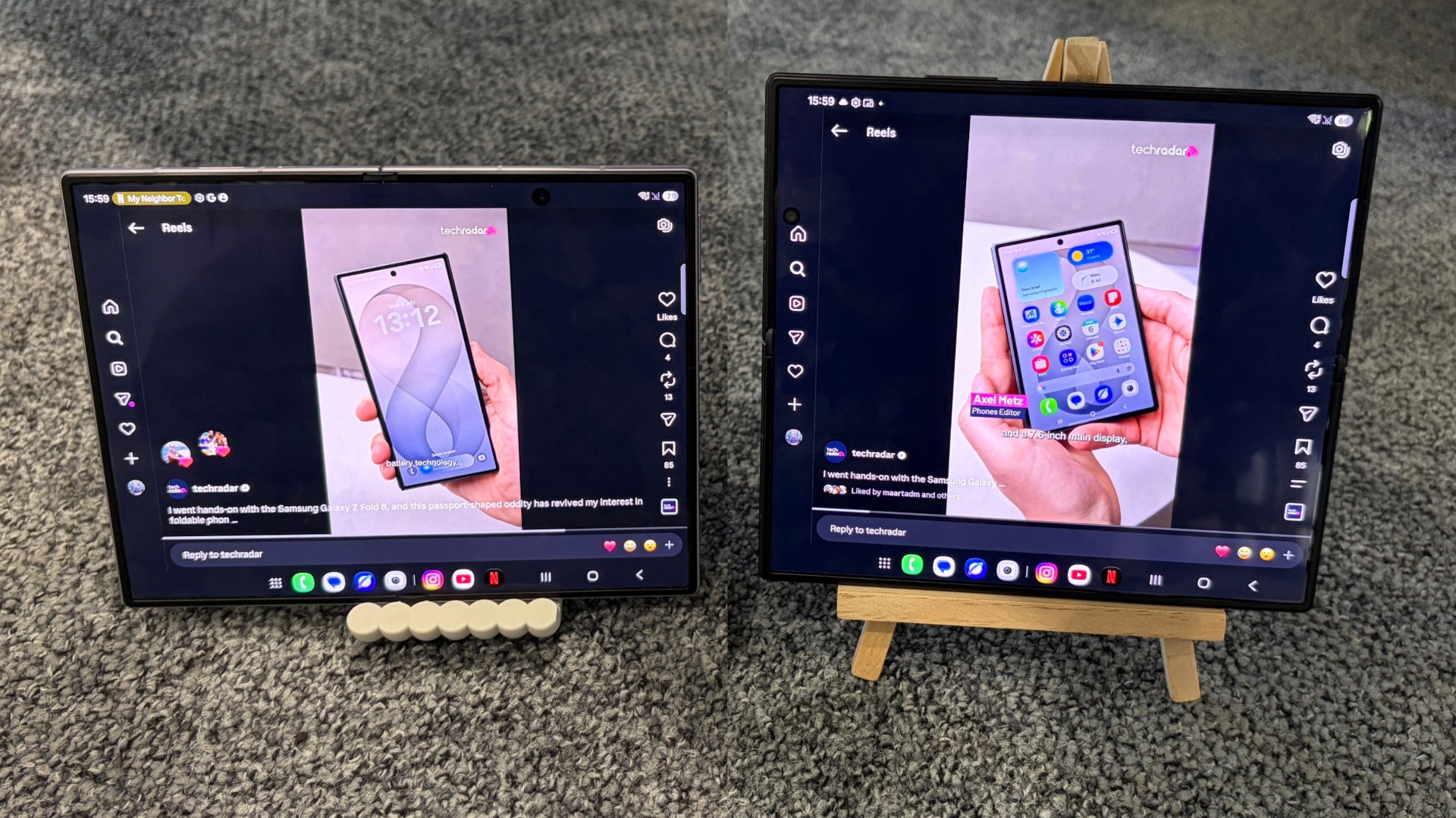 The Galaxy Z Fold 8 alongside the Galaxy Z Fold 8 Ultra