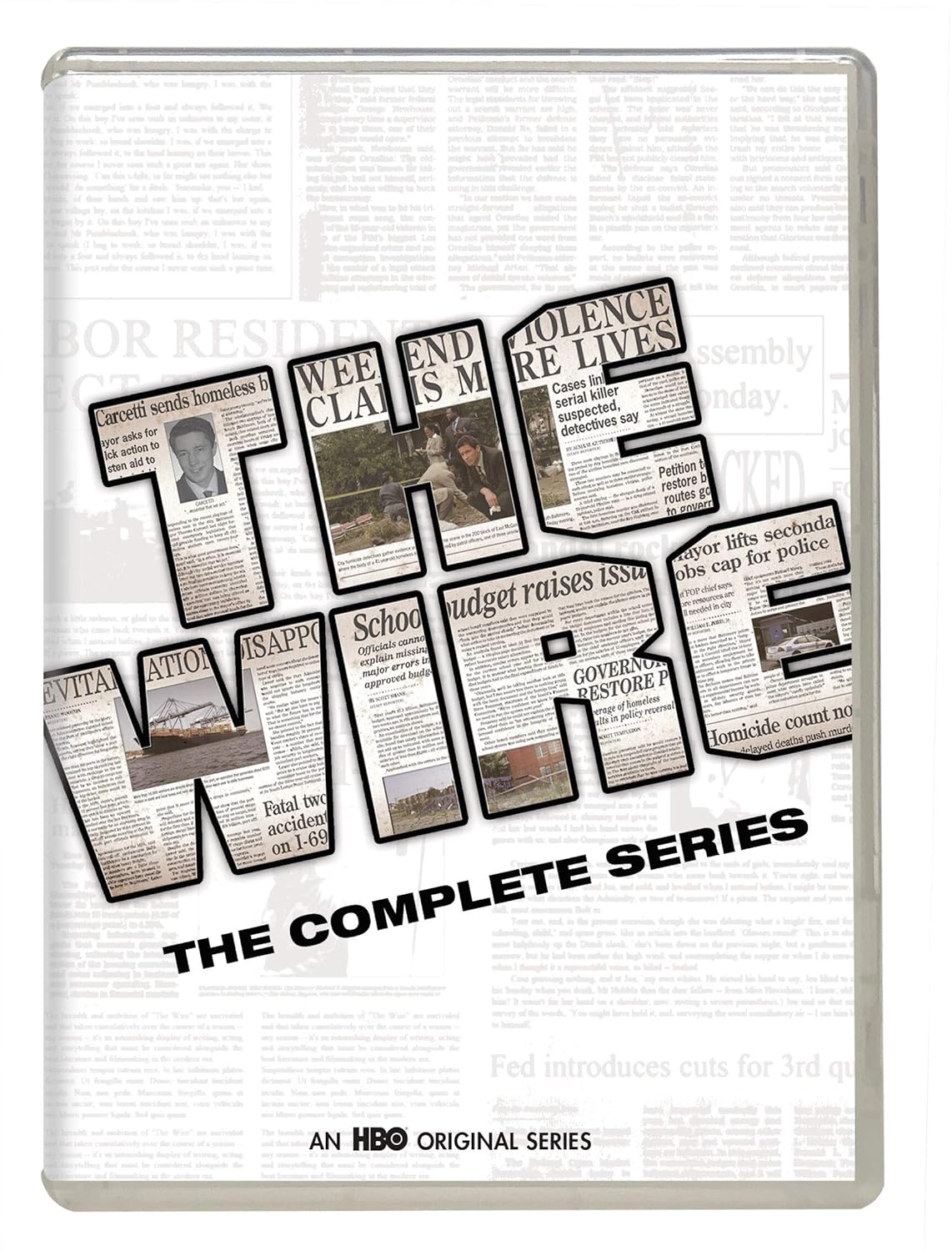 The packaging for The Wire: The Complete Series