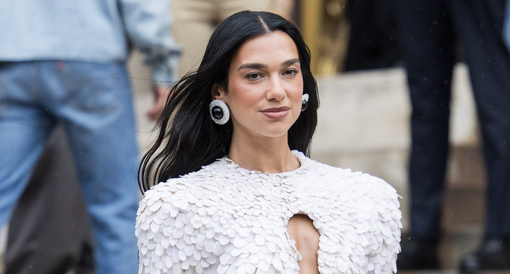 Dua Lipa attends the Schiaparelli Haute Couture Fall/Winter 2025/2026 show as part of Paris Fashion Week on July 07, 2025 in Paris, France.