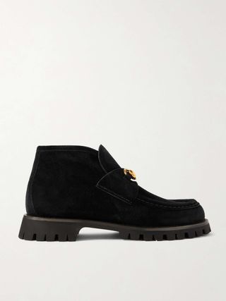 Sylke Horsebit-Detailed Suede Ankle Boots