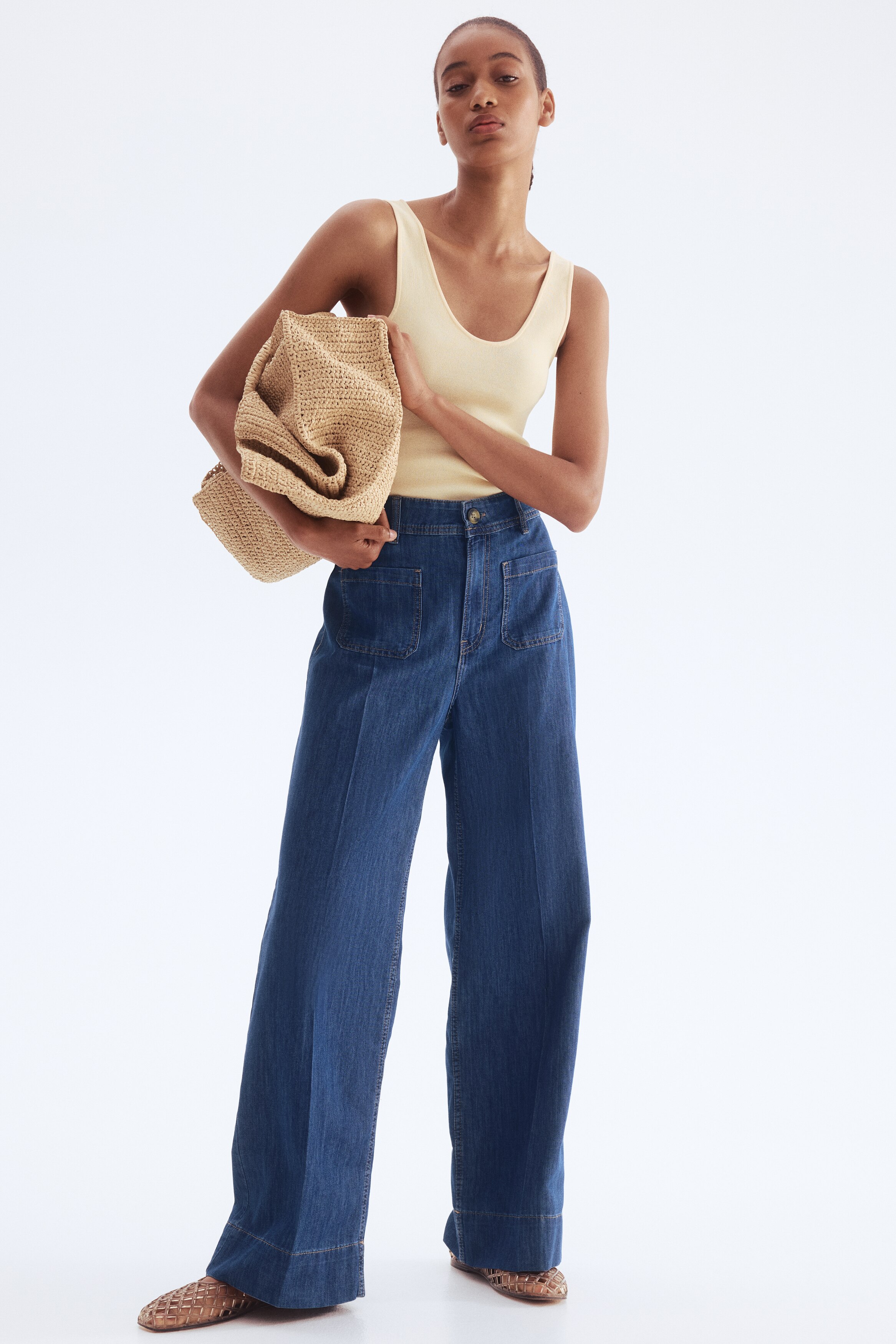 Wide High Jeans