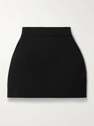 Anouk Grain De Poudre Wool Mini Skirt