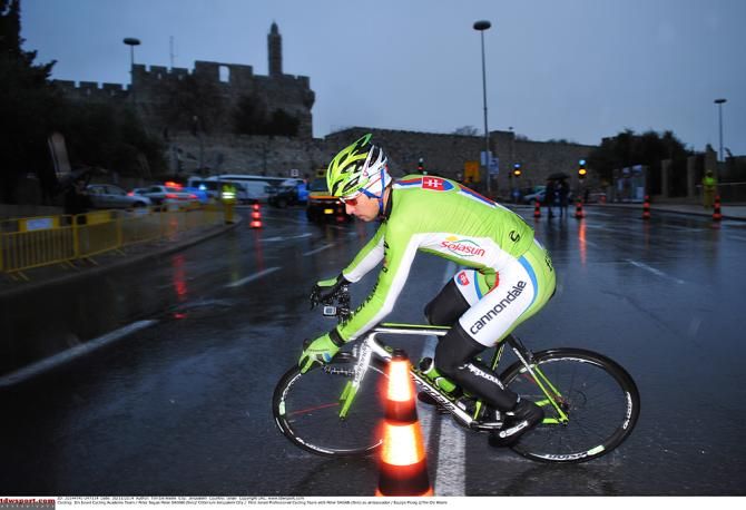 Peter Sagan gives a demonstration in Jerusalem