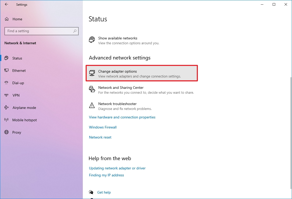 How to enable or disable WiFi and network adapters on Windows