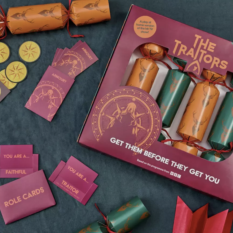 The Traitors Christmas crackers