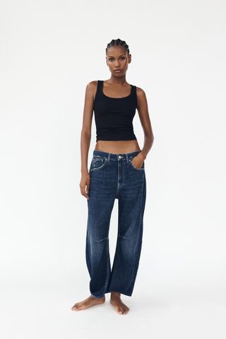 Relaxed Balloon Mid-Waist Trf Jeans