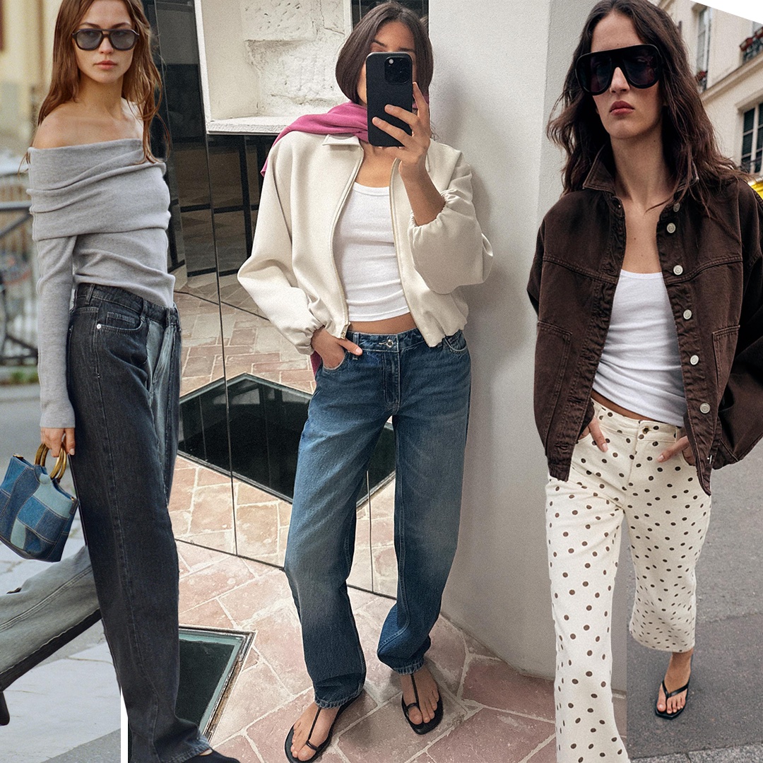 collage of three Zara outfit ideas for spring 2026