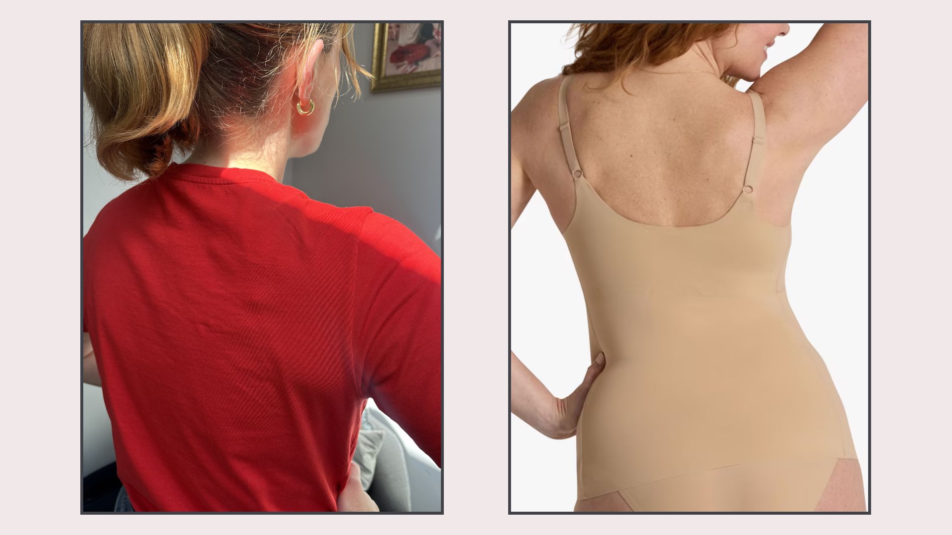 matilda and a model wearing the evelyn &amp;amp; bobbie bra from behind