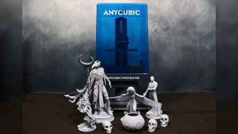 Anycubic Photon D2 with printed miniatures