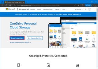 OneDrive create account
